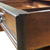 Victorian Carved Step Back Bookcase – Black Walnut – Glass Door Cupboard #22143
