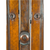 Victorian Carved Step Back Bookcase – Black Walnut – Glass Door Cupboard #22143