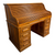 Antique 60” Quarter Sawn Oak Roll Top Desk Victorian Tambour Office Desk #22370