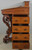 Antique Victorian Carved Davenport Desk / Shipmasters Desk #22399