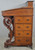 Antique Victorian Carved Davenport Desk / Shipmasters Desk #22399