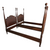 Pair of Antique Mahogany Twin Poster Beds – Matching Beds– c.1920s #22507