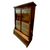 Victorian Walnut Bookcase with Glass Doors, Carved Columns & Drawers #22530
