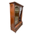 Victorian Walnut Bookcase with Glass Doors, Carved Columns & Drawers #22530