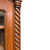 Victorian Walnut Bookcase with Glass Doors, Carved Columns & Drawers #22530