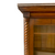 Victorian Walnut Bookcase with Glass Doors, Carved Columns & Drawers #22530