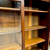 Victorian Walnut Bookcase with Glass Doors, Carved Columns & Drawers #22530