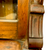 Victorian Walnut Bookcase with Glass Doors, Carved Columns & Drawers #22530