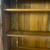 Victorian Walnut Bookcase with Glass Doors, Carved Columns & Drawers #22530