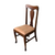 Set of 4 Antique Tiger Oak Claw Foot Dining Chairs – Upholstered Seats – #22552
