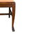 Set of 4 Antique Tiger Oak Claw Foot Dining Chairs – Upholstered Seats – #22552