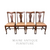 Set of 4 Antique Tiger Oak Claw Foot Dining Chairs – Upholstered Seats – #22552