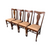 Set of 4 Antique Tiger Oak Claw Foot Dining Chairs – Upholstered Seats – #22552