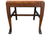 Set of 4 Antique Tiger Oak Claw Foot Dining Chairs – Upholstered Seats – #22552
