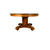 Empire Round Dining Table Tiger Sawn Oak Pedestal Table w/ 2 Leaves #22558