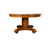 Empire Round Dining Table Tiger Sawn Oak Pedestal Table w/ 2 Leaves #22558