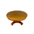 Empire Round Dining Table Tiger Sawn Oak Pedestal Table w/ 2 Leaves #22558