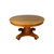 Empire Round Dining Table Tiger Sawn Oak Pedestal Table w/ 2 Leaves #22558