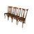Set of Four Antique Tiger Oak Side Chairs, c.1900 #22565