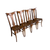 Set of Four Antique Tiger Oak Side Chairs, c.1900 #22565