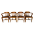 SOLD Set of 4 Antique Banker / Lawyer Arm Chairs – Mahogany Finish – c.1920s