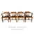 SOLD Set of 4 Antique Banker / Lawyer Arm Chairs – Mahogany Finish – c.1920s