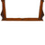 Antique Large Victorian Burl Walnut Mantle Mirror #22576