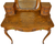 SOLD Antique Victorian Oak Carved Vanity with Beveled Mirror & Ditty Boxes
