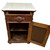 Antique Victorian Marble Top Half Commode - c. 1900s Nightstand #22592