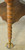 Antique Parlor Table, Victorian Oak Large Glass Ball Claw Foot Stand #22595