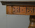 Antique Parlor Table, Victorian Oak Large Glass Ball Claw Foot Stand #22595
