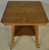 Antique Parlor Table, Victorian Oak Large Glass Ball Claw Foot Stand #22595