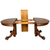 SOLD Quarter-Sawn Tiger Oak Claw Foot Round Dining Table with Leaf