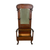 Victorian Oak Hall Tree with Lift Seat Storage and Beveled Mirror #22626