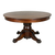 SOLD Antique Round Mahogany Banquet Table with 6 Leaves – c.1890