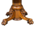 SOLD Quarter-Sawn Tiger Oak Lion Head Claw Foot Round Dining Table