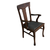 Antique Dining Chairs, Set of 6, Oak, T Back, Claw Foot #22638