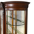 Antique China Cabinet, Closet, Victorian, Tiger Oak, Curved Beveled Glass #22660