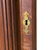 Antique China Cabinet, Closet, Victorian, Tiger Oak, Curved Beveled Glass #22660