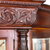 Antique China Cabinet, Closet, Victorian, Tiger Oak, Curved Beveled Glass #22660
