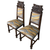 Pair of Antique Eagle Chairs, Victorian, Carved Oak, Barley Twist Legs #22684