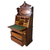 Antique Secretary Desk, Outstanding, Victorian, Burl Walnut #22683