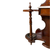 Antique Hall Tree, Mirror, Umbrella Holder, Burl Walnut, Marble Top #22668