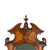 Antique Hall Tree, Mirror, Umbrella Holder, Burl Walnut, Marble Top #22668
