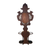 Antique Hall Tree w/ Umbrella Stand + Mirror, Walnut, Marble Top #22535