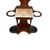 Antique Hall Tree w/ Umbrella Stand + Mirror, Walnut, Marble Top #22535