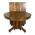 Antique Victorian Quarter-Sawn Oak Three-Leaf Extension Dining Table #22652