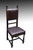 SOLD Set of 6 Jacobean Leather Seat Dining Chairs