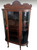SOLD Antique Oak Curio / China Cabinet