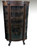 SOLD Antique Oak Triple Curved Glass Claw Foot China Cabinet